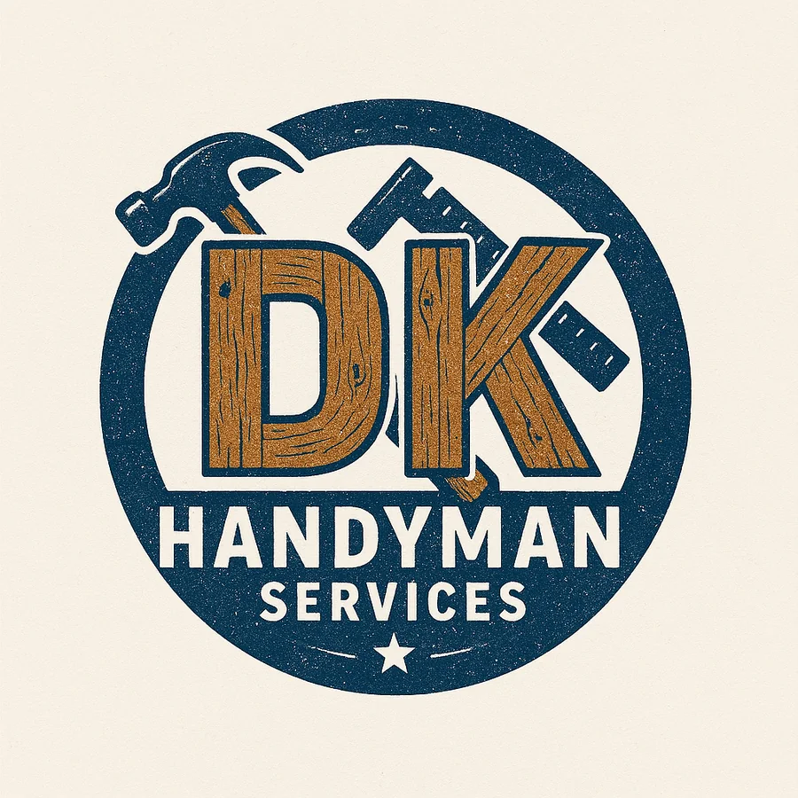 DK Handyman Services logo before enhancement