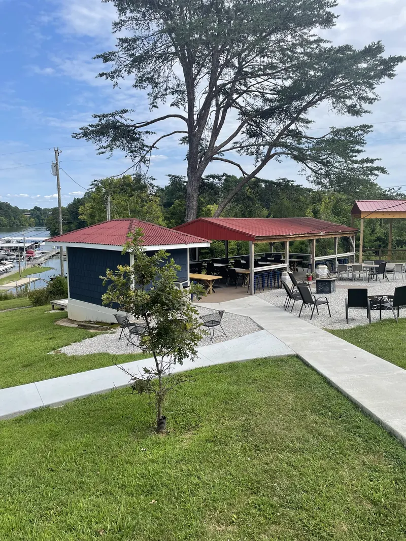 Buoys lakeside pavilion and fire pits