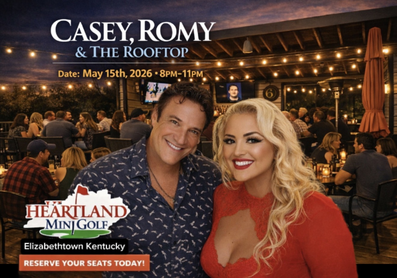 Casey, Romy & The Rooftop at Heartland Mini Golf — May 15, 2026